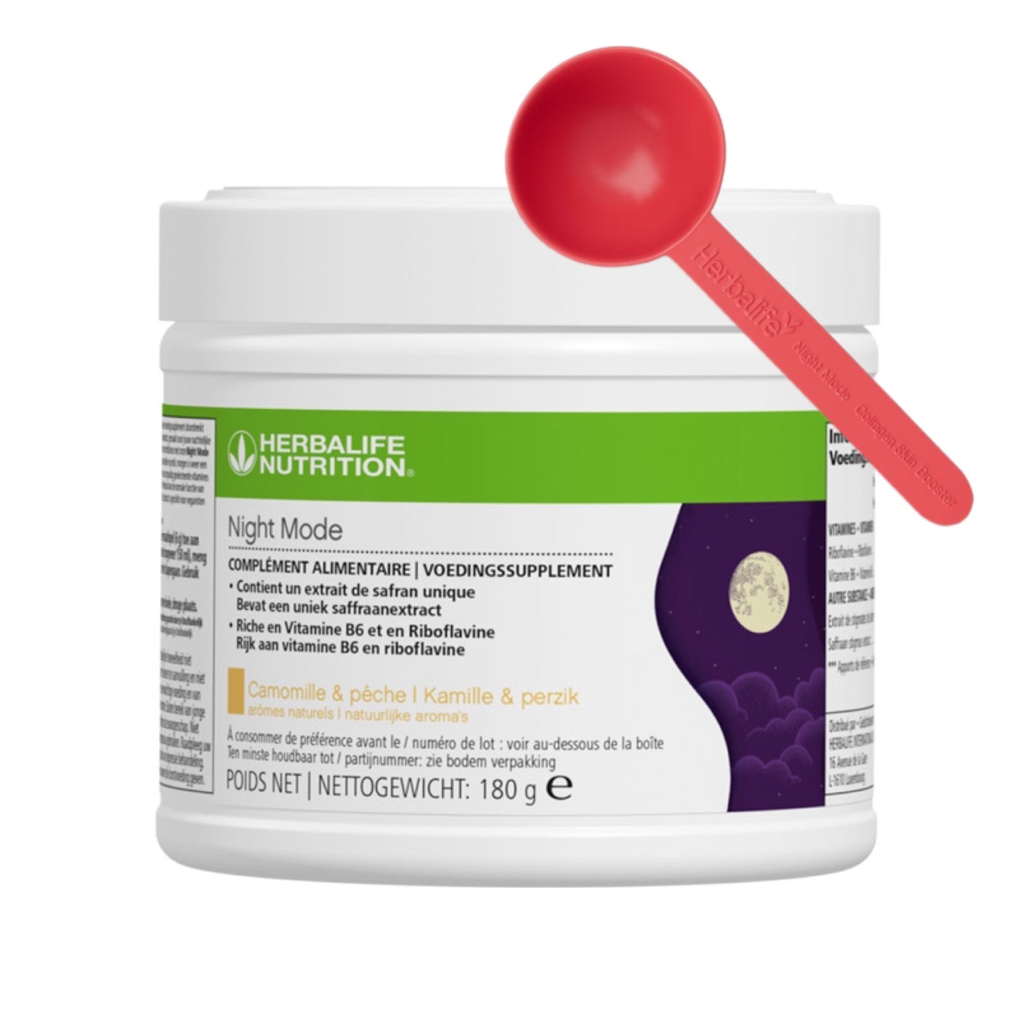 Night Mode Camomille & Pêche 180g Cuillère doseuse écofriendly incluse!