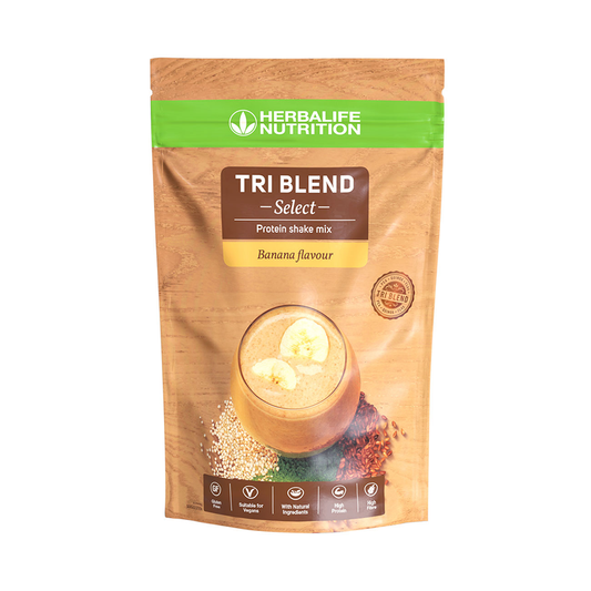 Tri Blend Select - 2 Saveurs disponibles: Café caramel ou banane! 600 g