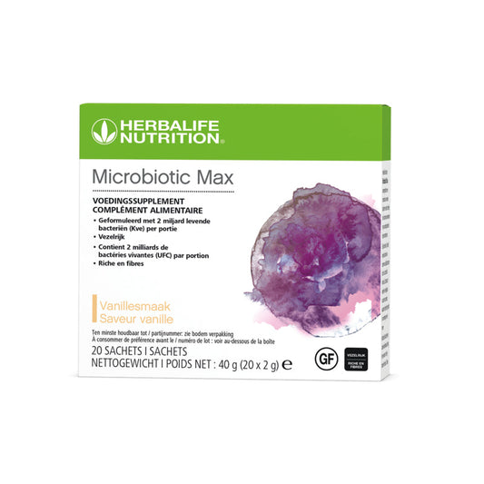 Microbiotic Max vanille 20 sachets par boîte 2 g