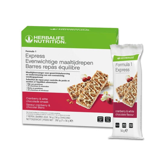 Barres Repas Équilibre Formula 1 Express Cranberry & Chocolat Blanc